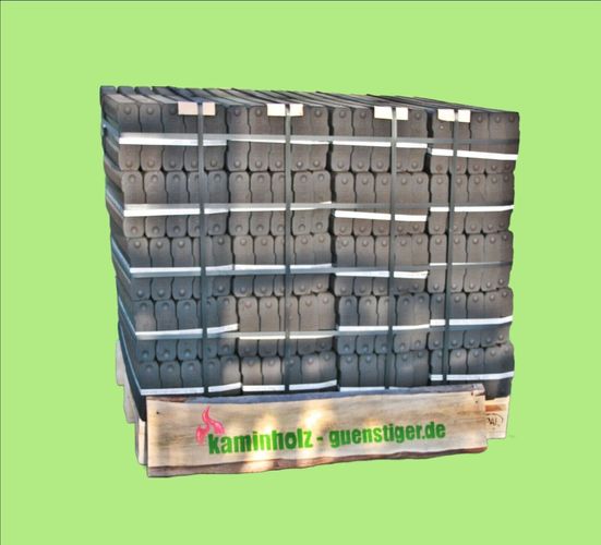 REKORD Kohlebrikett Kohle Briketts Braunkohle 40 x 25 kg, 1000 kg Palette