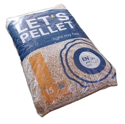 Holzpellets Palette 975 kg 65 Sack x 15 kg Sackware Heizpellets Pellet DIN EN