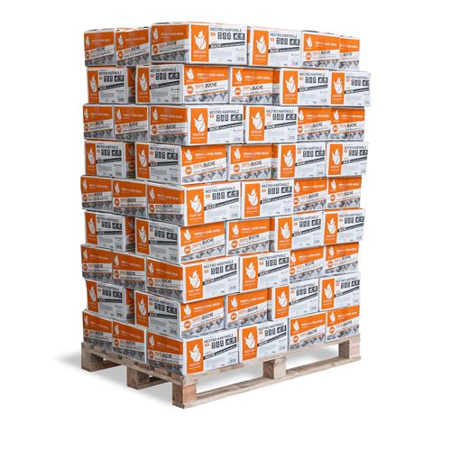 Heizfuxx Nestro Hartholz M 10kg x 90 Karton 900kg Palette