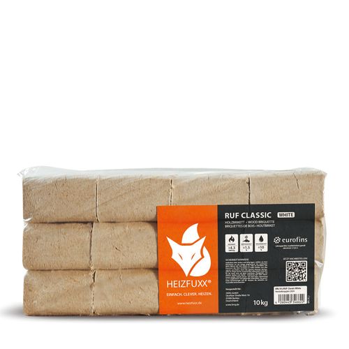 Heizfuxx RUF Classic White 10kg x 30 Gebinde 300kg Palette