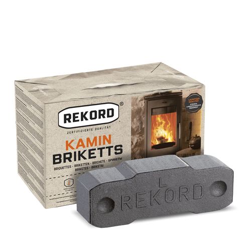 Rekord Braunkohlebriketts 10kg x 30 Paket 300kg Palette