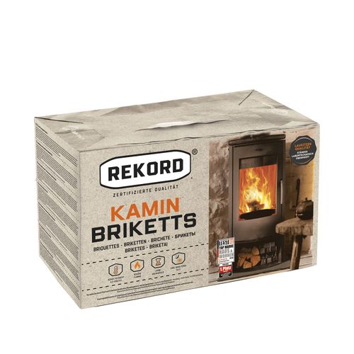 Rekord Braunkohlebriketts 10kg x 30 Paket 300kg Palette