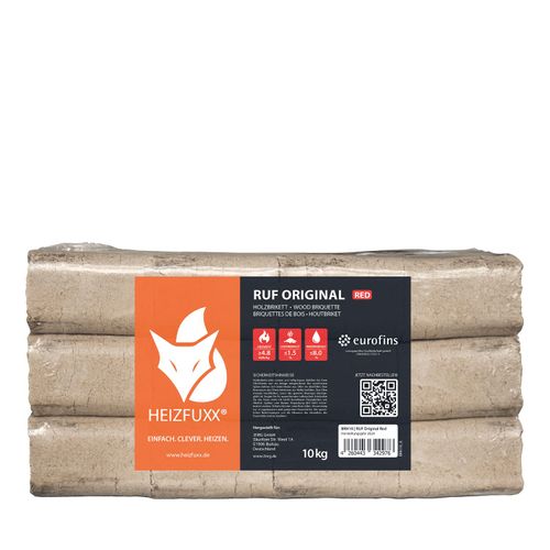 Heizfuxx RUF Original Red 10kg x 30 Gebinde 300kg Palette