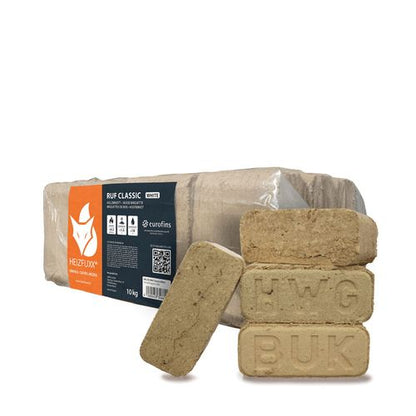Heizfuxx RUF Classic White 10kg x 30 Gebinde 300kg Palette